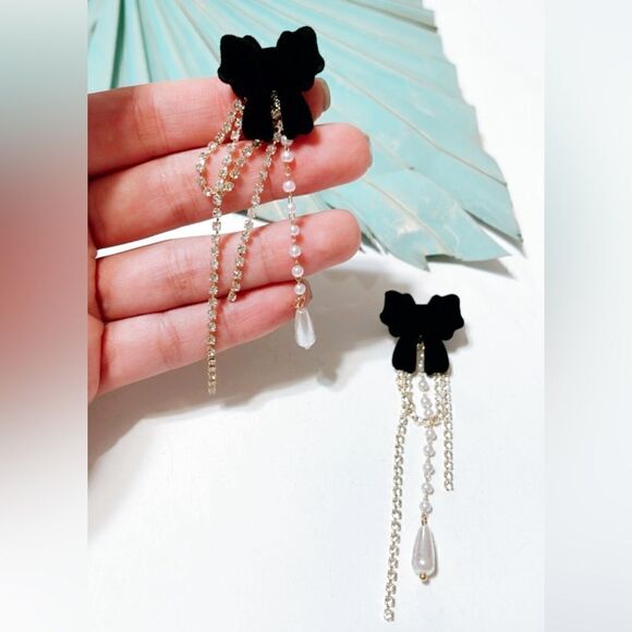 Crystal drop earrings S108 - Picture 4 of 5